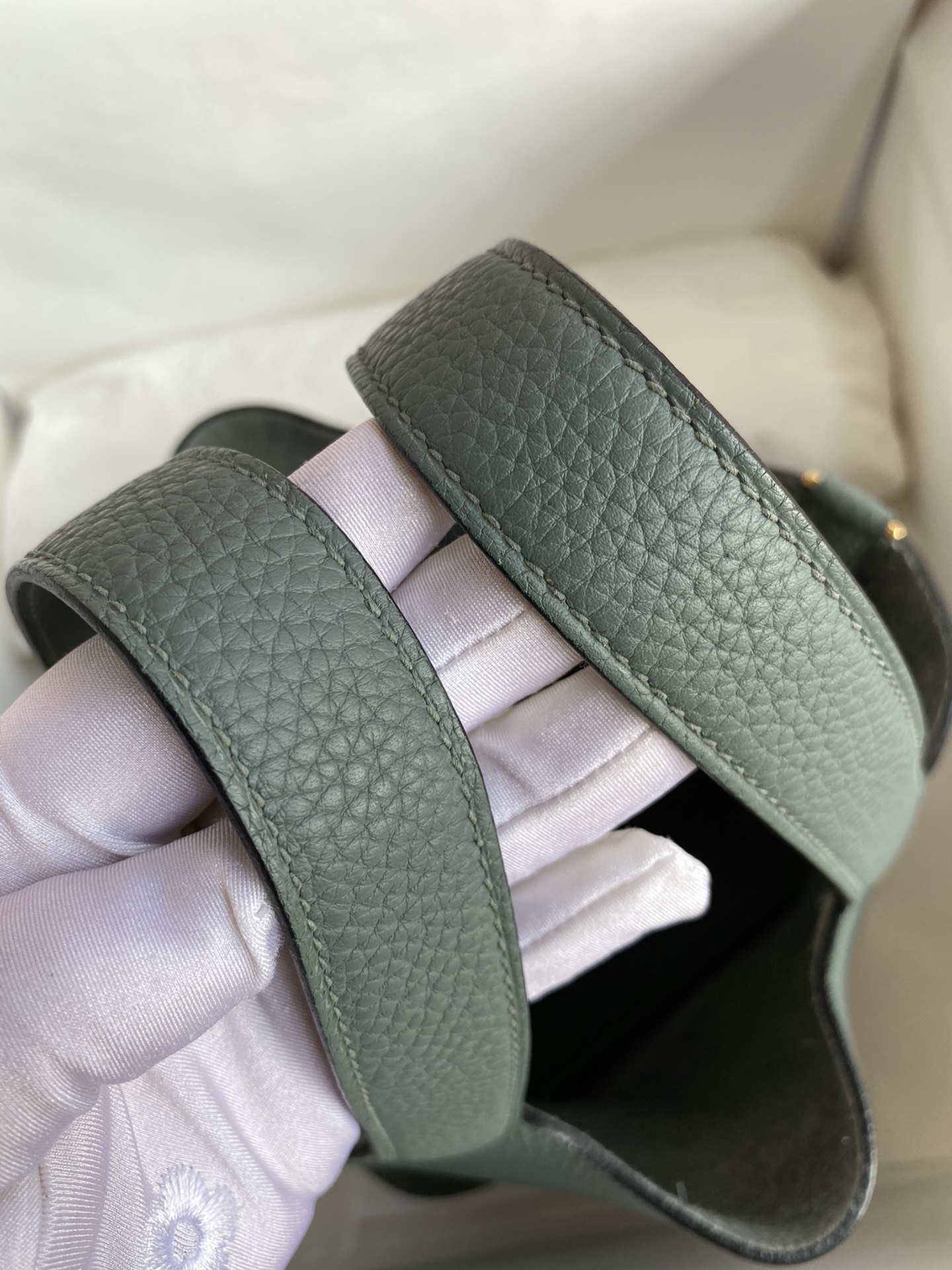 에르메스 피코탄 락18 그리메이어 금장 소가죽